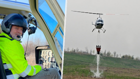 Pilot Vlk bez povolení hasil požár v Českém Švýcarsku: Tučnou pokutu nakonec nedostane