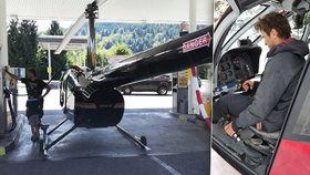 To je on, pilot vrtulníku, který si zalétnul natankovat na slovenskou benzinku!