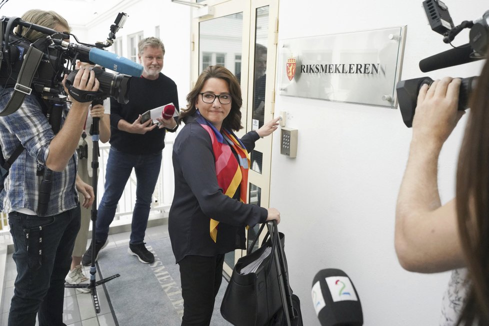 Piloti SAS ukončili stávku, dohodli se s aerolinkami na zvýšení platů. na snímku hlavní vyjednavatelka SAS Marianne Hernaesová.