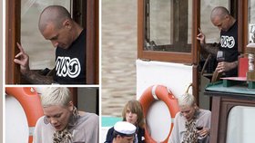 Zpěvačka Pink oslavila narozeniny svého manžela na parníku na Vltavě