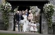 Svatba Pippy Middleton a členové britské královské rodiny. 