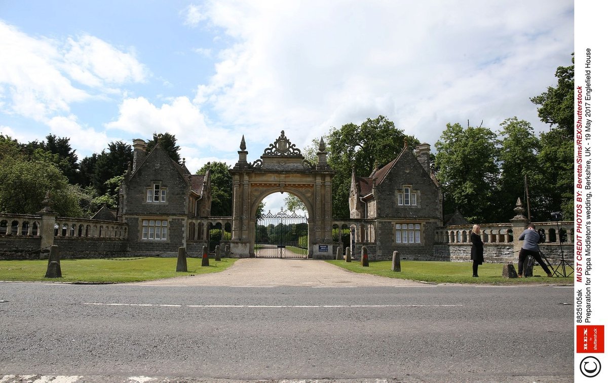 Englefield house, kde leží kostel sv. Marka, ve kterém se Pippa Middleton vdá. 