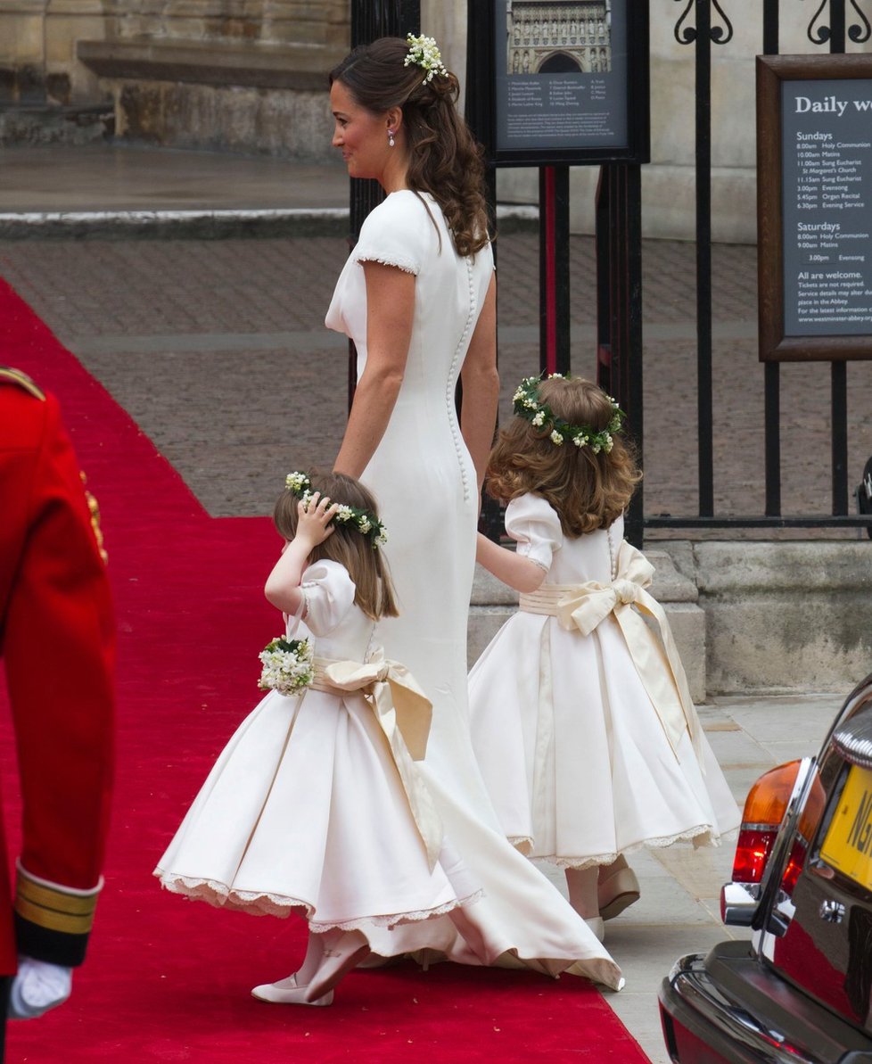 Pippa Middleton v roce 2011, na svatbě své sestry Kate.