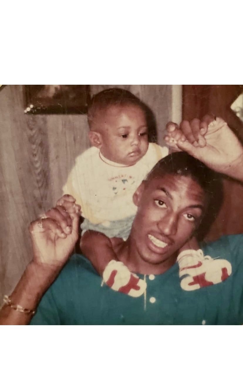 Scottie Pippen a malým Antronem.