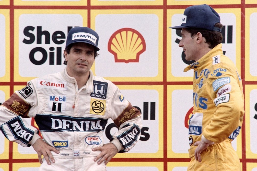 Nelson Piquet (na fotce s Ayrtonem Senou)