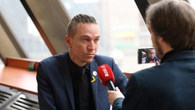 Předseda Pirátů Ivan Bartoš při rozhovoru pro Blesk Zprávy (28. 4. 2023)