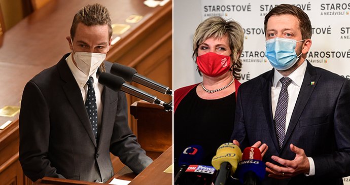 Předseda STAN Vít Rakušan podpořil koaliční smlouvu s Piráty. Čekají na verdikt lídra Ivana Bartoše (7.1.2021)