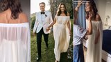Tajemství svatebních šatů Písařovicové: Sexy hlavně zezadu a nenápadný šperk za 130 tisíc 