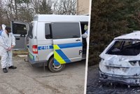 Tragický požár chaty a auta na Písecku: Policie našla dva mrtvé lidi, šlo o vraždu a sebevraždu?