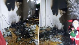 Požár adventního věnce zranil dítě i dva dospělé.