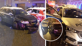 Řidič v Písku naboural do projíždějících policistů: Nadýchal dvě promile!