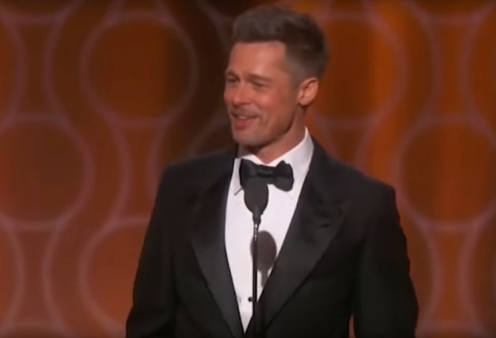 Brad Pitt pocítil velkou podporu od kolegů a přátel na předávání Zlatých Glóbů.