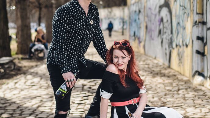 sládek a jednatel pivovaru Crazy Clown Jakub Rendl a jeho partnerka v životě i byznysu Martina Nagyová