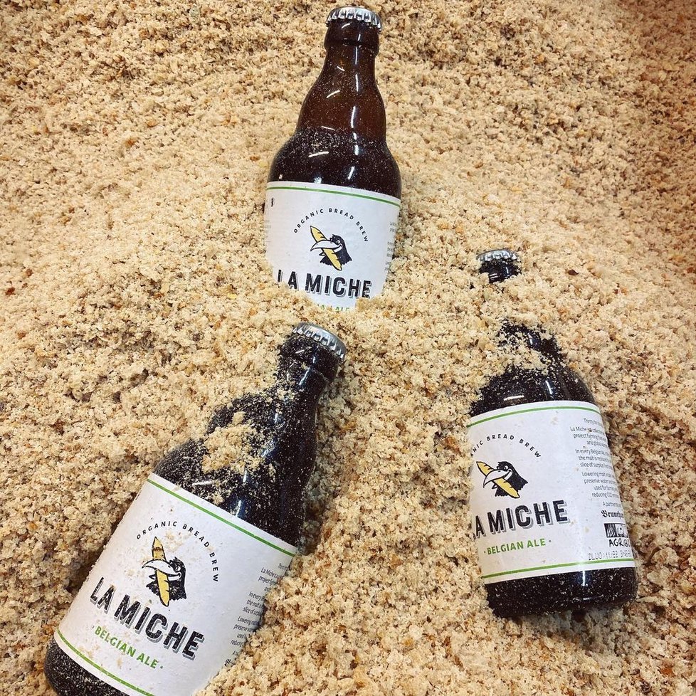 Belgické pivo Bochník (La Miche).