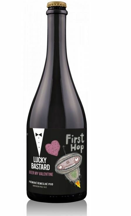 Pivo Lucky bastard 12, valentýnská edice, 0,75L, 82 Kč, www.zitpivo.cz.