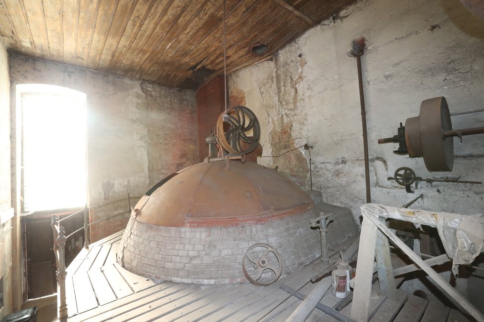 V této varně se před 100 lety vařilo pivo. Měla objem 134 hektolitrů.