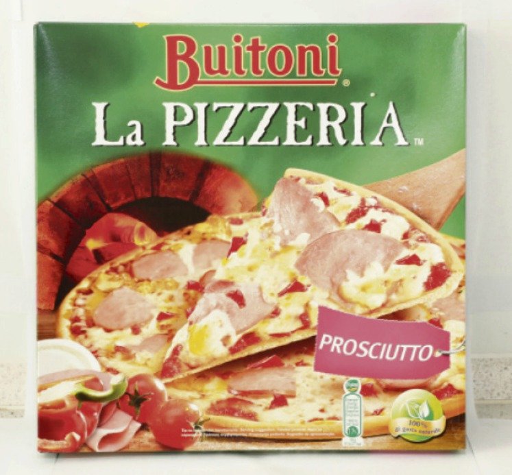 Buitoni La Pizzeria Prosciutto (320 g): Obsah šunky: 7,4 %. Jakost: nejvyšší