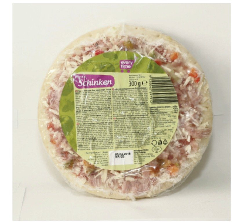 Every time Pizza Schinken (300 g): Obsah šunky: 5,5 %. Jakost: standardní.