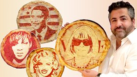 Pizza jako umění: Dejte si Rihannu s mozzarelou a Marilyn s kečupem