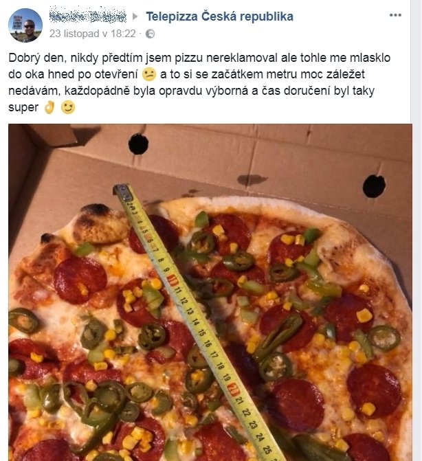 Nespokojené reakce zákazníků řetězce Telepizza