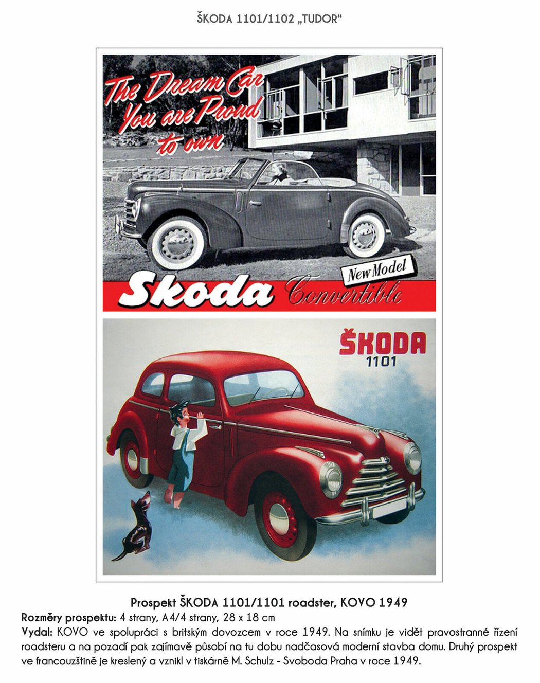 Plakát Škoda 1101