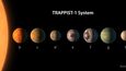 Planety u TRAPPIST-1 mají velikost podobnou Zemi.