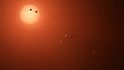 Nově objevený planetární systém TRAPPIST 1