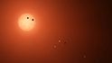 Nově objevený planetární systém TRAPPIST 1 Nově objevený planetární systém TRAPPIST 1