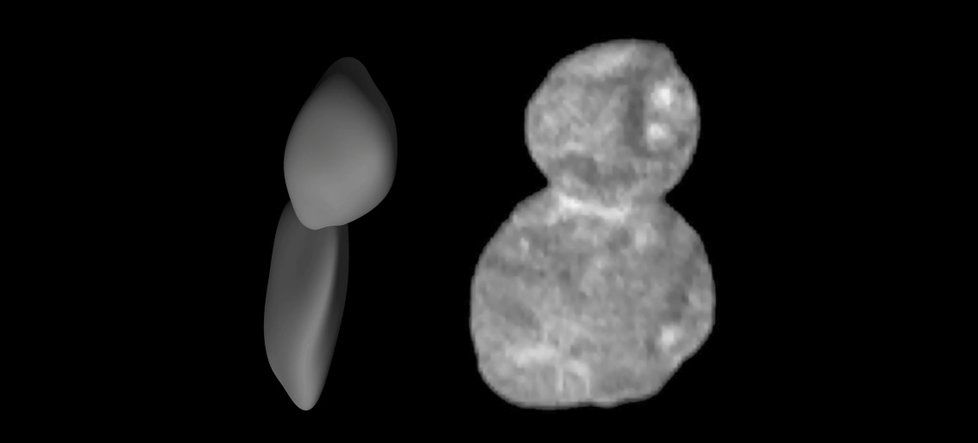 Planetka Ultima Thule podle vědců už jako sněhulák nevypadá