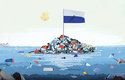 Ostrov odpadků plave v Pacifiku