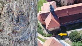Kámen se smajlíkem objevili archeologové při vykopávkách v areálu kláštera v Plasích.