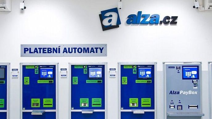 Platební automaty e-shopu Alza.cz