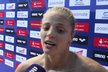 Česká plavkyně Simona Baumrtová po semifinálovém závodě na plaveckém ME