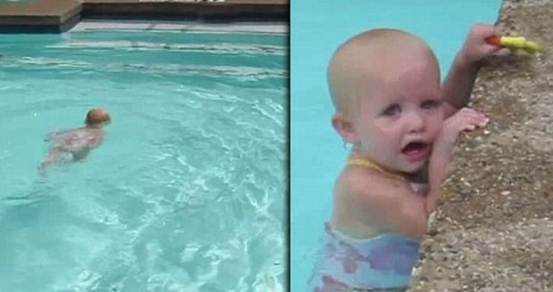 Elizabeth dokáže přeplavat bazén na jedno nadechnutí i v šestnácti měsících