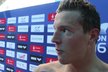 Talentovaný český plavec Jan Micka na mistrovství Evropy