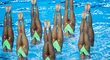 Synchronizované plavání v podání japonských reprezentantek