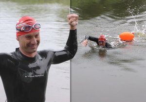 Marek Jedlička z Hodonína přeplaval ve středu 27. června Baťův kanál. Trasu dlouhou 43 kilometrů zvládl za 14 hodin a 3 minuty.