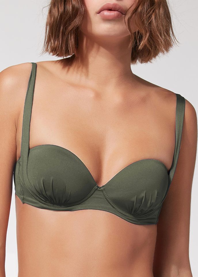 Push-up bikiny střihu bandeau, Calzedonia, původní cena 850 Kč, po slevě 419 Kč