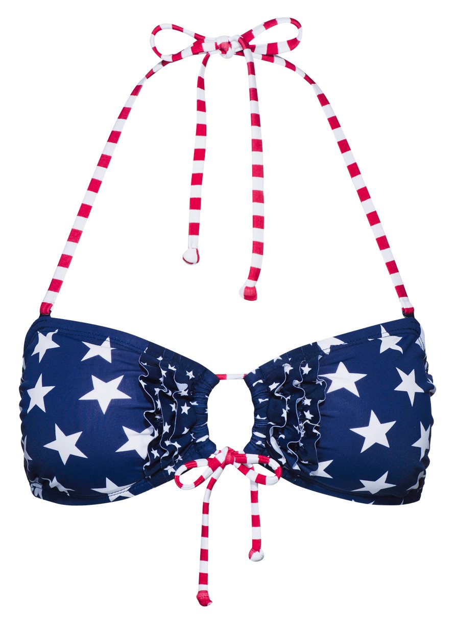 New Yorker - Bikiny s americkými symboly. Podprsenka: 199 Kč