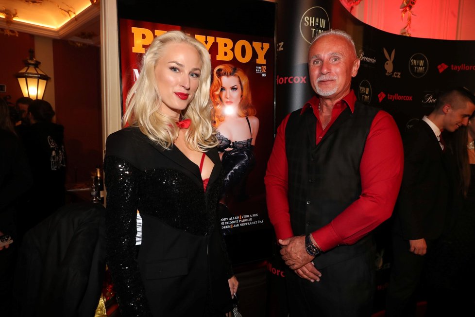 Playboy párty: Anna-Marie Kánská a Richard Chlad