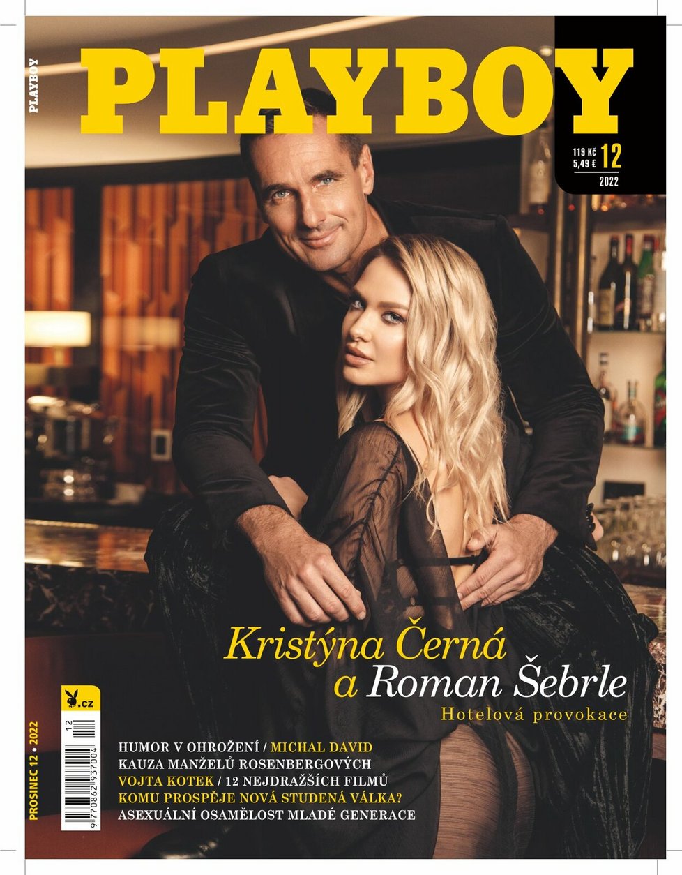 Kristýna Černá a Roman Šebrle na titulní straně magazínu Playboy