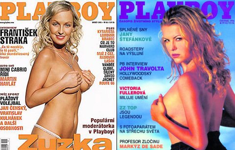 Zuzana Belohorcová a Jana Štěfáková na obálce magazínu Playboy