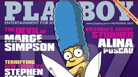 Marge Simpsonová nahá na obálce Playboye!