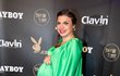 Těhotná herečka Denisa Pfauserová dva týdny před porodem.  