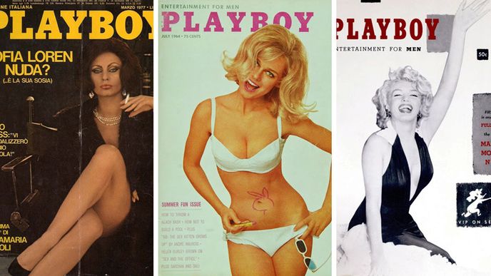 Hollywodské hvězdyna titulních stranách časopisu Playboy