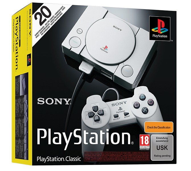 Krabice s PlayStation Classic