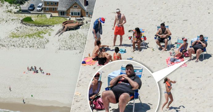 Guvernér New Jersey Chris Christie si užíval pláže, kam veřejnosti zakázal přístup.