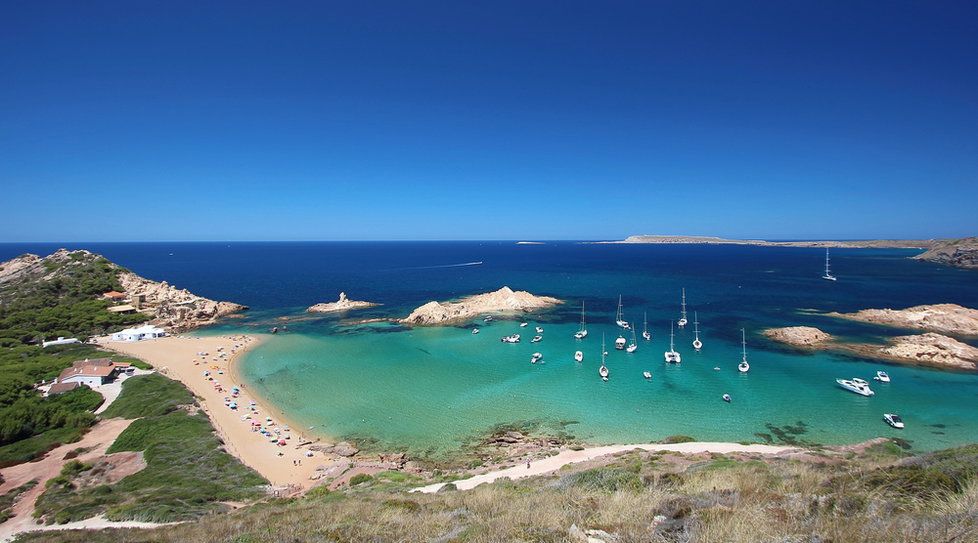 Pláž Pregonda, Menorka (Španělsko)