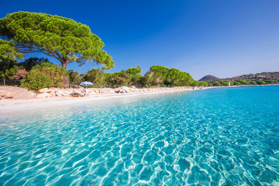 Pláž Santa Giulia, Korsika (Francie)