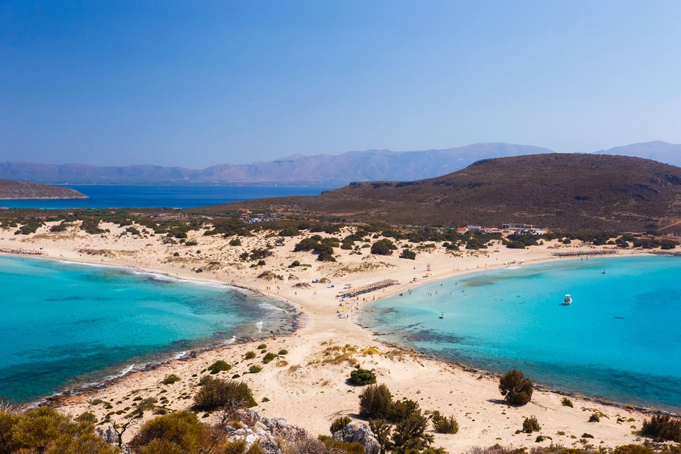 Pláž Simos, ostrov Elafonisos (Řecko)